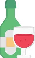 illustrazione vettoriale del vino su uno sfondo simboli di qualità premium. icone vettoriali per il concetto e la progettazione grafica.