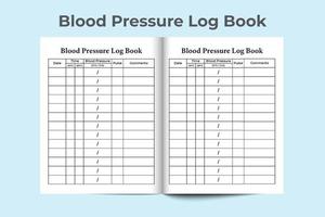 sangue pressione taccuino interno. pulse inseguitore rivista modello. sangue pressione giornale di bordo modello. taccuino interno. sangue pressione inseguitore. sangue pressione taccuino interno. vettore