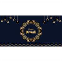 contento Diwali vettore arte modello design