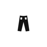 pantaloni icona vettore logo design illustrazione