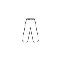 pantaloni icona vettore logo design illustrazione