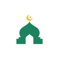 islamico moschea logo vettore modello