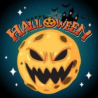 contento Halloween manifesto modello vettore