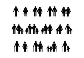 personas vector diversidad familiar