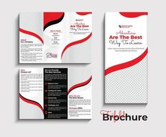 viaggio agenzia trifold opuscolo design vettore