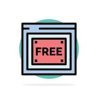 gratuito accesso Internet tecnologia gratuito astratto cerchio sfondo piatto colore icona vettore