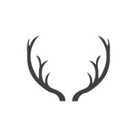 cervo corna logo modello vettore icona illustrazione design