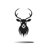 logo della testa di cervo vettore