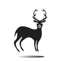 logo della testa di cervo vettore