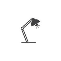 icona della lampada da scrivania vettore