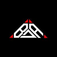 bda lettera logo creativo design con vettore grafico, bda semplice e moderno logo nel triangolo forma.