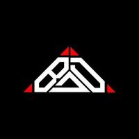 bdd lettera logo creativo design con vettore grafico, bdd semplice e moderno logo nel triangolo forma.