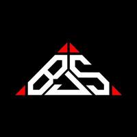 bjs lettera logo creativo design con vettore grafico, bjs semplice e moderno logo nel triangolo forma.