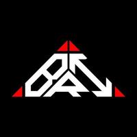 bri lettera logo creativo design con vettore grafico, bri semplice e moderno logo nel triangolo forma.