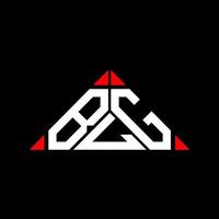 blg lettera logo creativo design con vettore grafico, blg semplice e moderno logo nel triangolo forma.