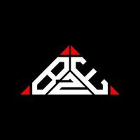 bzè lettera logo creativo design con vettore grafico, bzè semplice e moderno logo nel triangolo forma.