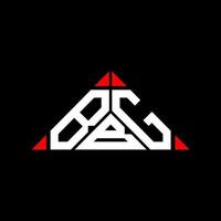 bbg lettera logo creativo design con vettore grafico, bbg semplice e moderno logo nel triangolo forma.