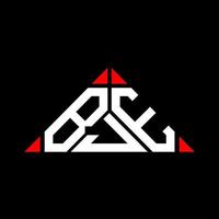 bje lettera logo creativo design con vettore grafico, bje semplice e moderno logo nel triangolo forma.