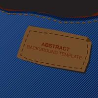 astratto blu jeans struttura sfondo incisivo vettore modello con vuoto spazio a pelle etichetta.
