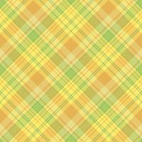 senza soluzione di continuità modello nel primavera giallo, verde e arancia colori per plaid, tessuto, tessile, Abiti, tovaglia e altro le cose. vettore Immagine. 2