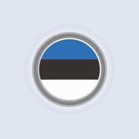 illustrazione di Estonia bandiera modello vettore