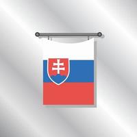 illustrazione di slovacchia bandiera modello vettore