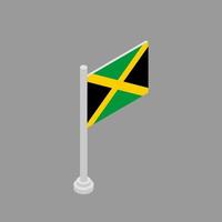 illustrazione di Giamaica bandiera modello vettore
