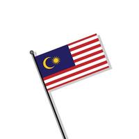 illustrazione di Malaysia bandiera modello vettore