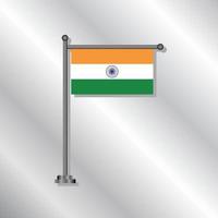 illustrazione di India bandiera modello vettore