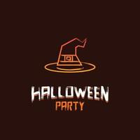 Halloween festa design con buio Marrone sfondo vettore