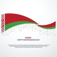 bielorussia contento indipendenza giorno sfondo vettore