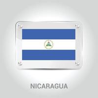 Nicaragua bandiere design vettore