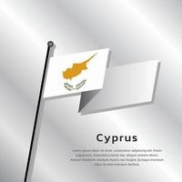 illustrazione di Cipro bandiera modello vettore