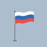 illustrazione di Russia bandiera modello vettore
