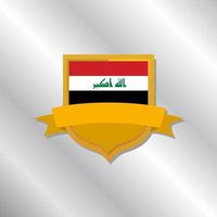 illustrazione di Iraq bandiera modello vettore