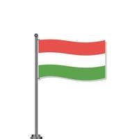 illustrazione di Ungheria bandiera modello vettore