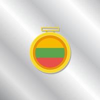 illustrazione di Lituania bandiera modello vettore