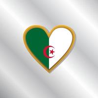 illustrazione di algeria bandiera modello vettore
