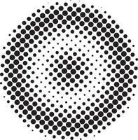astratto geometrico tratteggiata cerchio mezzitoni forma vettore