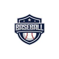 illustrazione vettoriale di design del logo dell'emblema della squadra di baseball
