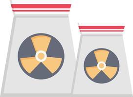 illustrazione vettoriale nucleare su uno sfondo. simboli di qualità premium. icone vettoriali per il concetto e la progettazione grafica.