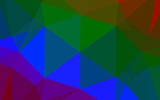 fondo poligonale di vettore multicolore scuro, arcobaleno.