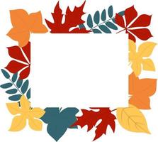 autunno foglia telaio vettore illustrazione