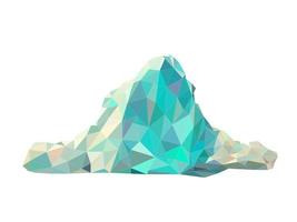 grande iceberg vettore piatto stile cartone animato iceberg illustrazione isolato a partire dal sfondo