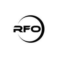 rf lettera logo design nel illustratore. vettore logo, calligrafia disegni per logo, manifesto, invito, eccetera.