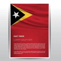 est timor bandiera design vettore