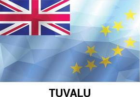 tuvalu bandiera design vettore