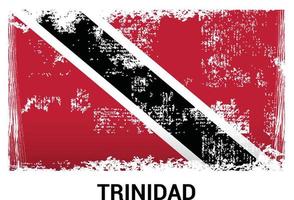 trinidad bandiera design carta vettore