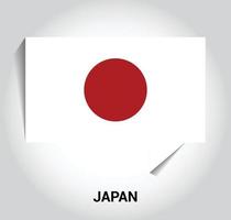 Giappone bandiera design vettore
