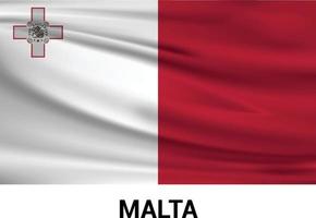Malta bandiera design vettore